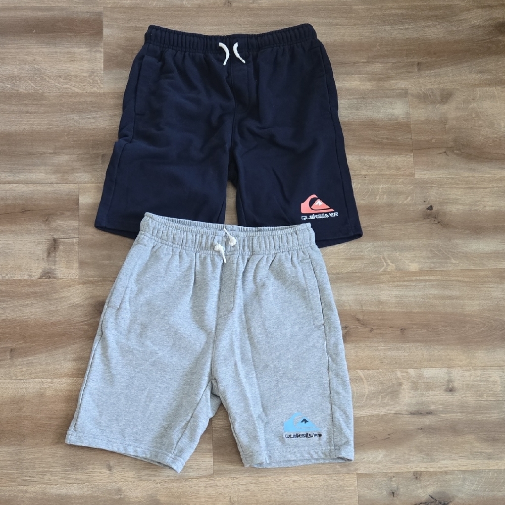 Quiksilver Boy's Dark Blue and Light Gray Shorts
